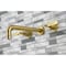 Kingston Brass KS8027KL Two-Handle Wall Mount Tub Faucet, Brushed Brass KS8027KL - alternate 2